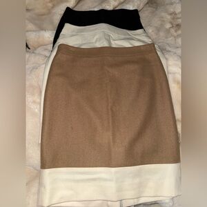J. Crew Tan, black,& White Pencil Skirt